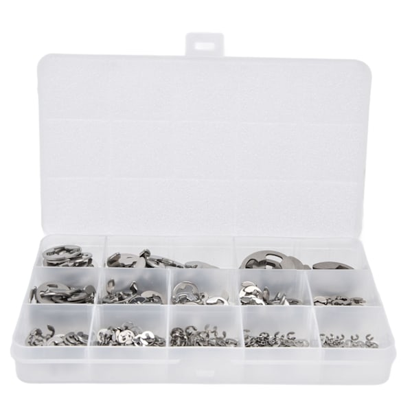 400 st E-clips Cirkelsäkringar 604 Rostfritt Stål Sortiment Set Kit för Lager
