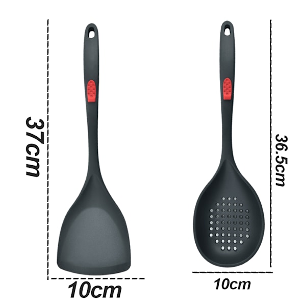 Hushållsspatel i silikon, non-stick, speciell grytspatel