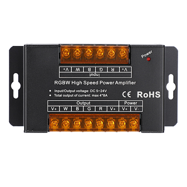 Stor Strömutgång LED-förstärkare för RGB_RGBW_CCT LED-strip, Multi-kanal Signal Repeater med Säker Spänningsdrift DC12V_24V Spänning