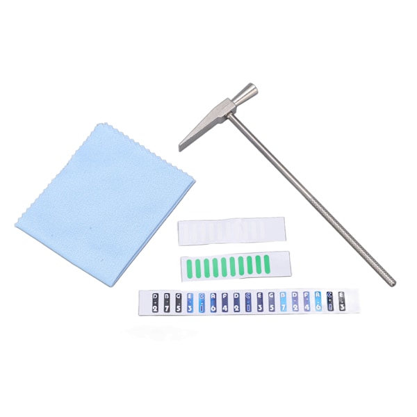 Tum Piano 17 Tangenter C Ton Kalimba Akryl Bärbart Finger Spelinstrument Set Kit
