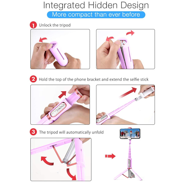 Selfie Stick Tripod Gimbal Stabilizer för Smartphone med