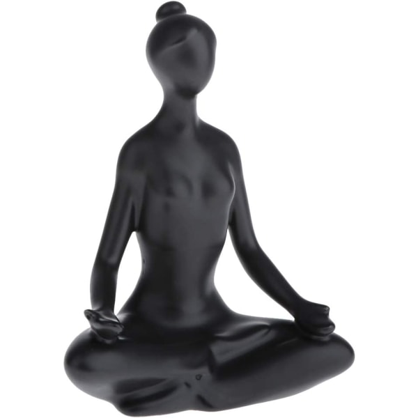 Home Decoration Keramisk Yoga Posture Yoga Statue, Meditation