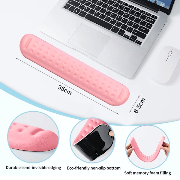 Ultra fint Memory Foam tastatur håndledsstøtte blød gel ergonomisk