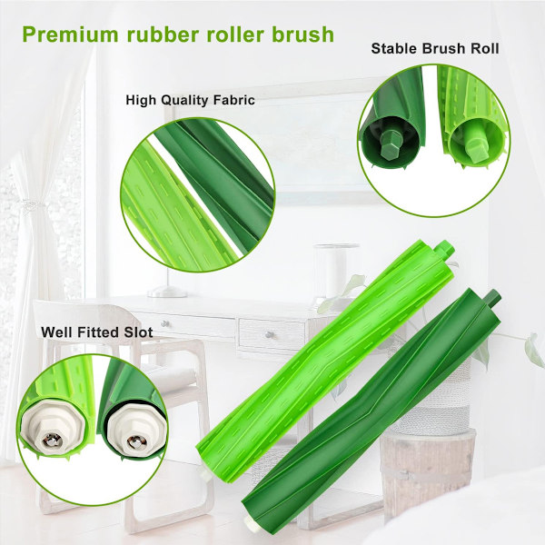 21 Pakke Reservedeler Kompatibel Med Irobot Roomba E5 E6 I6 I6+ I4 I4+ I7 I7+ I8+ Plus Plus Hepa Filter Bru Roller Repleniment Accessroies