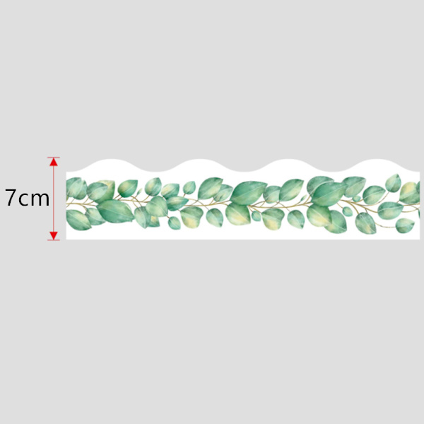 Eucalyptus blad klasseværelse opslagstavle kant 65,6ft