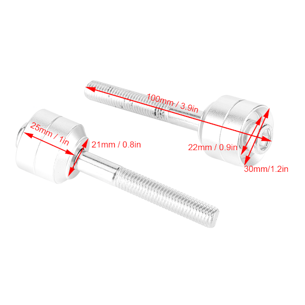 Par 28mm Styremontering Heveblokk 20mm Høyde Passform for F650 GS/TWIN F700 /GS F800 GS/ F800 GS Adventure Sølv
