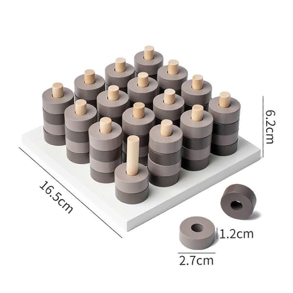 Fire på stribe spil Læring Hjerne Tænkning Strategispil 3D Tic TAC Toe Spil
