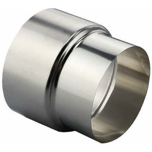 Rostfritt Stål Kaminrör Reducerare Röranslutning Skorstensfoderadapter - Ø80mm / Ø60mm (1 st)