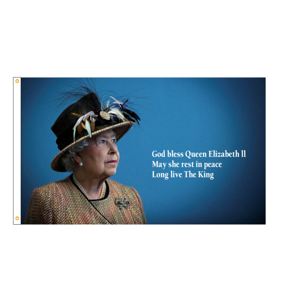 Hennes Majestäts flagga, minne av drottningen av Storbritannien F