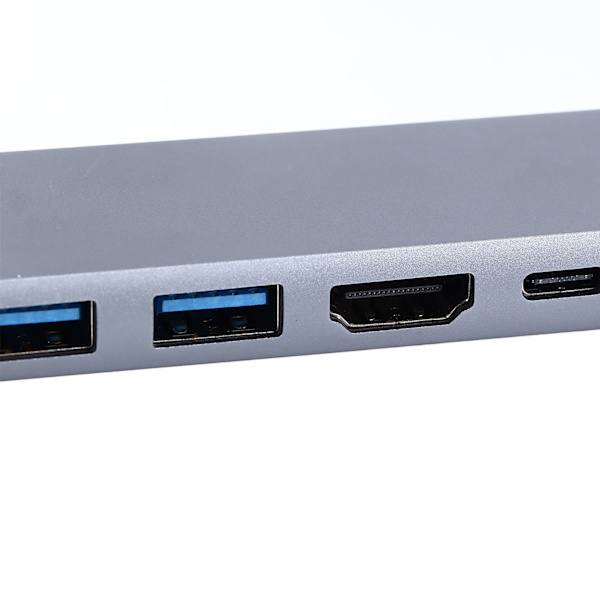 Tyyppi C -keskitin 8 porttia, nopea 4K UHD RJ45 -portti, sinkkiseos, plug and play, tyyppi C -telakka PC-kannettavalle puhelimelle