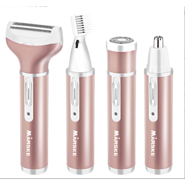4 i 1 Elektrisk Dame Shaver Genopladelig Vandtæt Razor