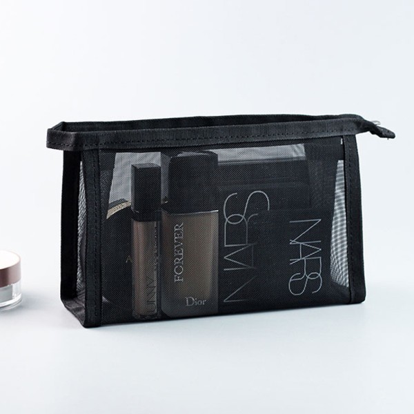 Mesh Kosmetisk Väska Mesh Makeup Väskor Mesh Dragkedja Påse för