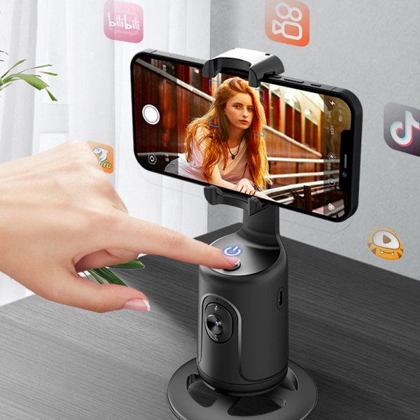 Auto Face Tracking Tripod, 360° Rotation Face Body  Camera