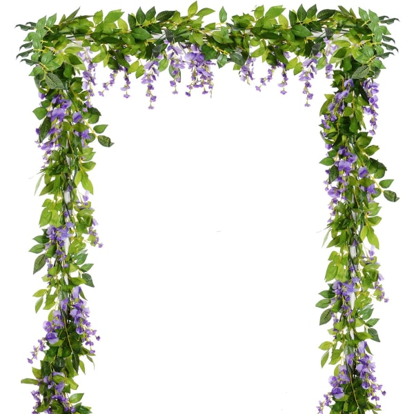 4 st konstgjorda blommor silke Wisteria Girlang