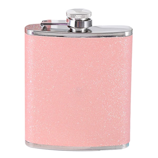 Stainless Steel With Colorful Glitter Hip Flask - Stores 6