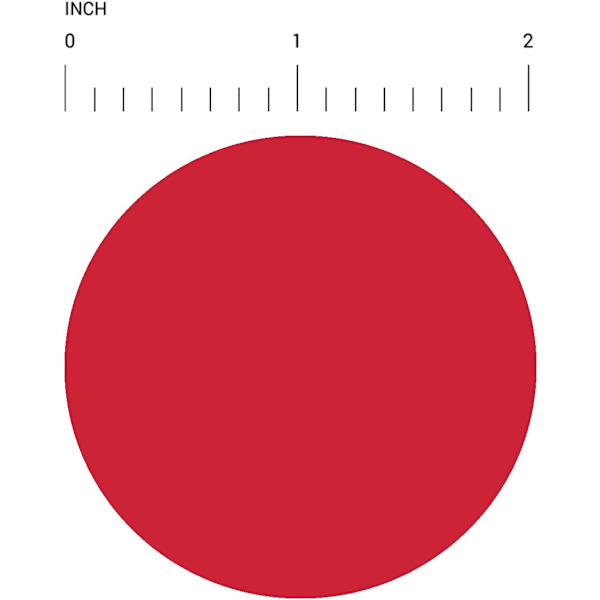 Etikett 1 Inch Round Permanent Color-Code Dot Stickers, 500 per Red