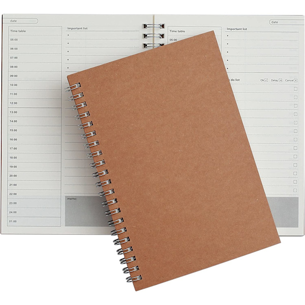 Tidshantering Manual och Planerare - 50 Ark Daglig Planering -