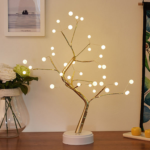 LED Baum Lichter Warmweiß USB Bonsai Baum Licht Verstellbara Äst