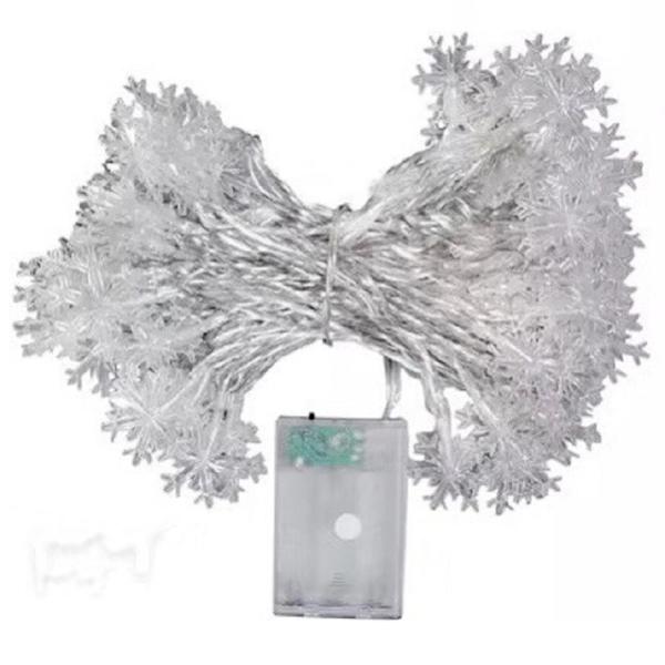 19.6ft 40st LED Julminibelysning, batteridriven för Indo Warm White