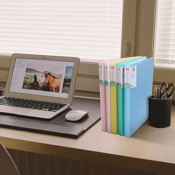 1 stk. mappe - A4-60 sider transparent pulver