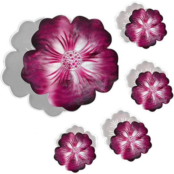 Blomsterunderlägg i hartsformar, 1 st stor silikonform för blomsterbrickor