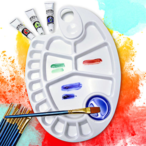 1Ps Stor Maling Bakke Palet, Plast Maling Palet, Non-Stick Pal