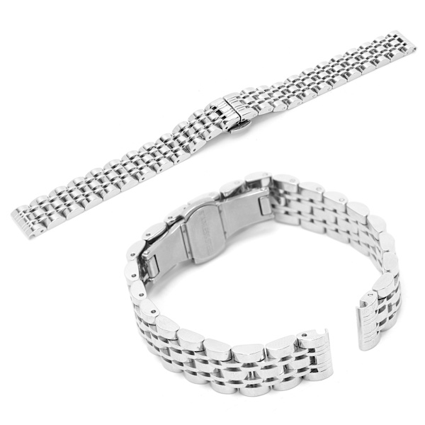 Fjärilslås i rostfritt stål för klockarmband, justerbar längd, 12 mm/0,5 tum