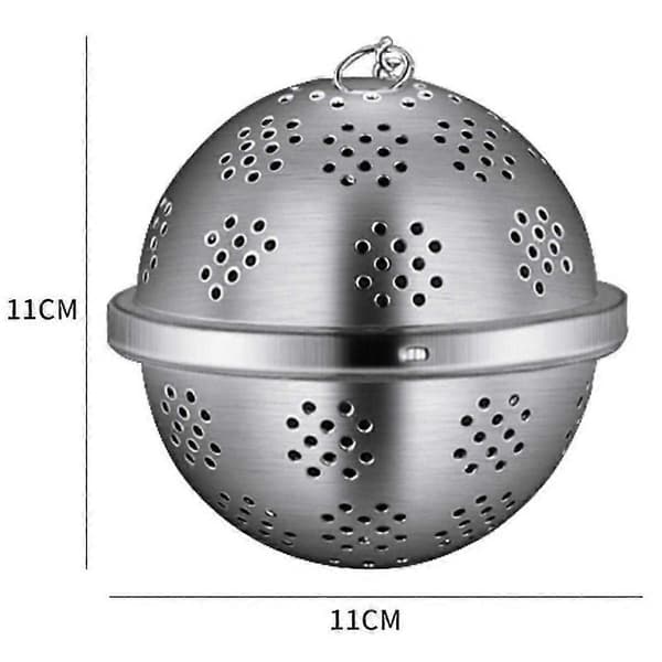 Tesil Mesh Te-filter Krydderikugle Med Kæde 304 Rustfrit Stål Infuser XXL