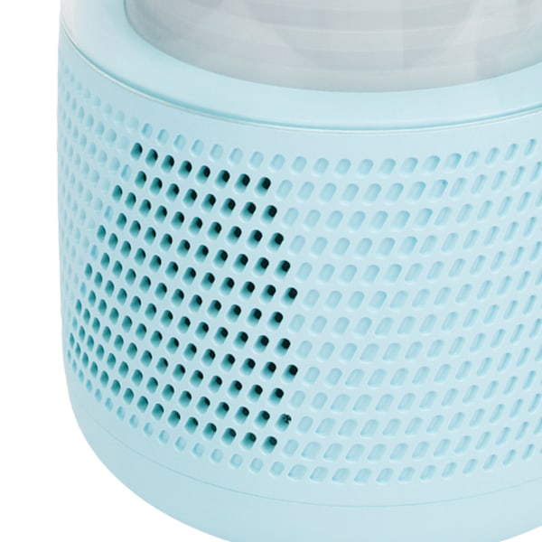 Bärbar Karaoke Maskin RGB Färgglada Lampor Handhållen Bluetooth Högtalare med Trådlös Mikrofon för Hemmabruk Blå