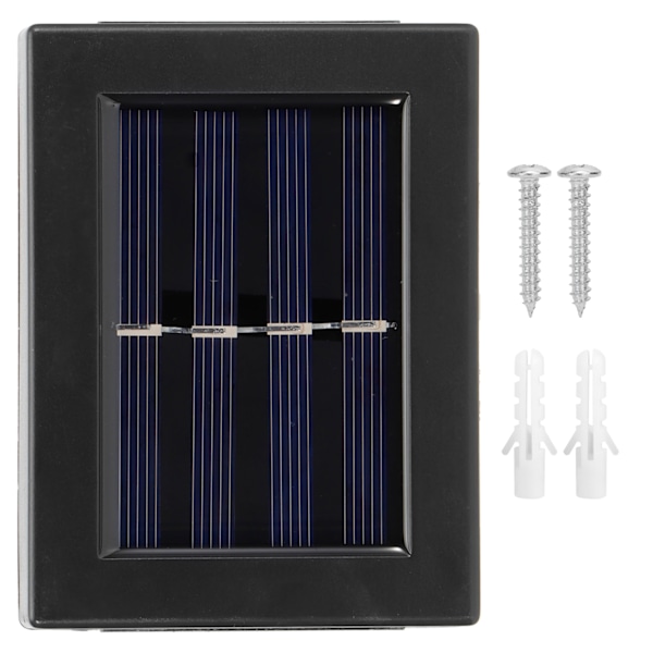 Soldrivna däcklampor, Auto ON/OFF solstolplampor för utomhusvägglampor, 2 LED SMD-chips Hög ljusstyrka & Brett belysningsområde, IP65