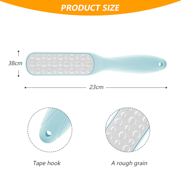 Dobbeltsidet multidirektionel fodfil Hård hudfjerner -