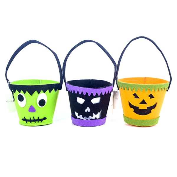 Halloween Trick or Treat-påsar Bat Candy Bucket Återanvändbar canvas B