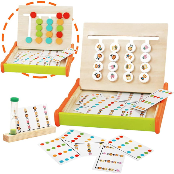 Montessori Leksak Pussel Barn Träleksak Logik Sorteringsspel