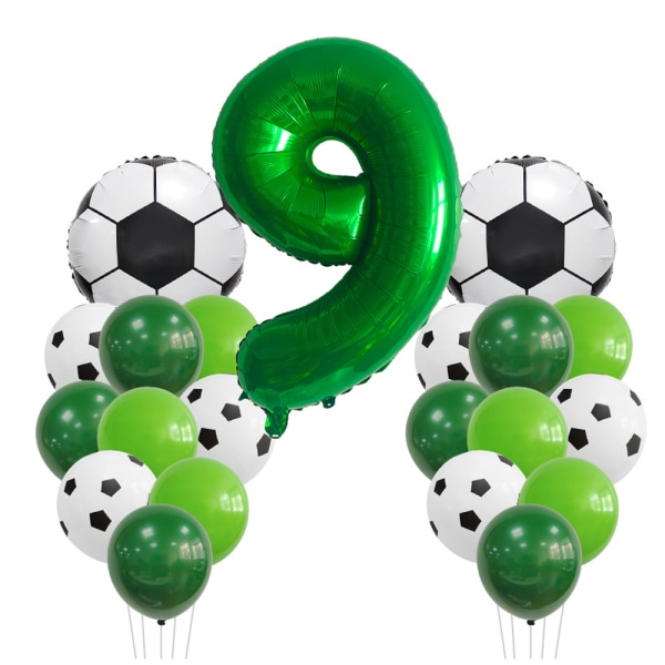 Fotballnummer Folieballonger Lateksballongdress til bursdag