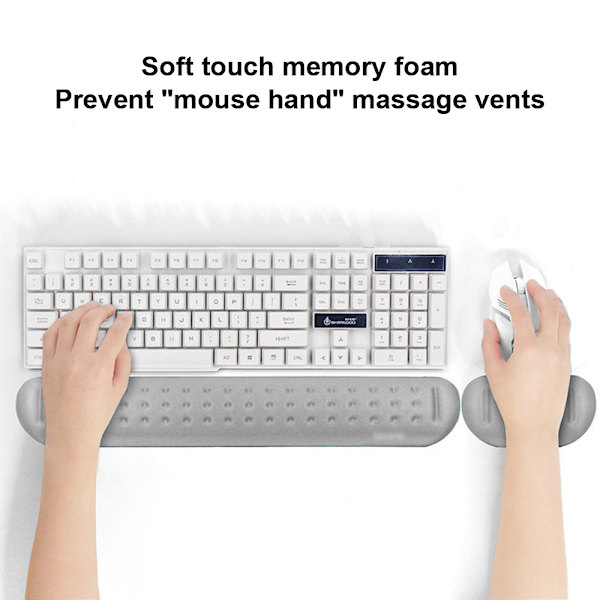 1 sett Memory Foam Musematte Håndleddsstøtte Pute Pude