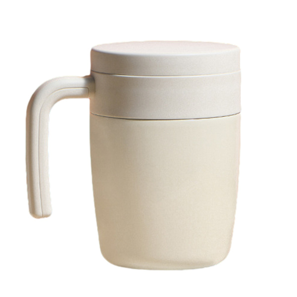 400 ml rostfritt stål mugg med lock, rostfritt stål sport vattenkokare, lämplig för studenter kontorsarbetare.