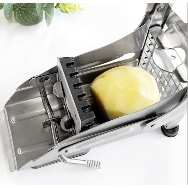 ICO Rostfritt Stål 2-Blad Fransk Pommes Frites Potatisskärare, Halkskydd
