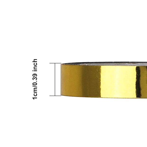 Grafisk konsttejp metallisk spegeltejp guld självhäftande dekor