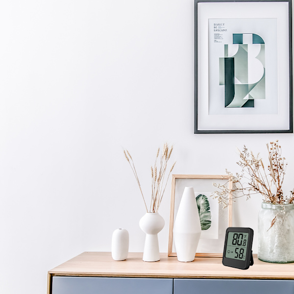 2 stk. Innendørs termometer digitalt hygrometer med presis