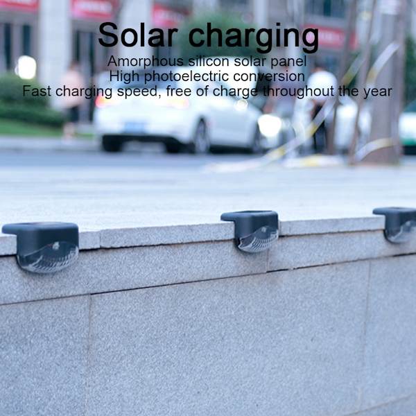 Solcellslampor för utomhusbruk, 4-pack, vattentäta solcellslampor med LED-lampor