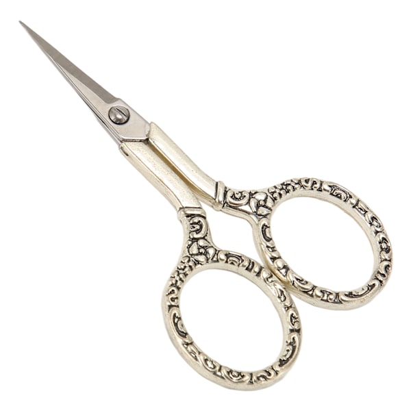 Broderisax Retro Utsökt Rostfritt Stål Sy Sax med Slida Kedja för Handarbete Silver
