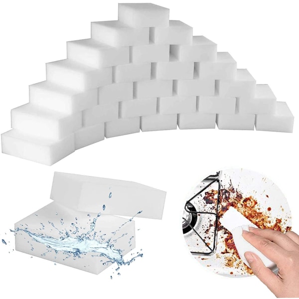 Magic Cleaning Sponge Eraser, 100 Pack Premium Melamiinivaahto