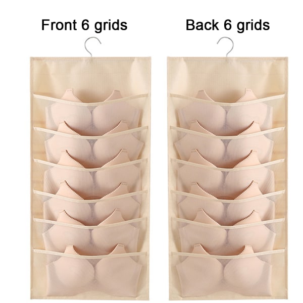 Opbevaring Organizer Hængepose Til Trusser Strømper Undertøj BH