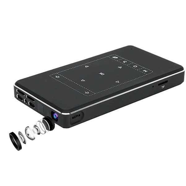 4K DLP Portabel Smart Mini Projektor Inbyggd För Android 6.0 Med 2.4G/5G WiFi Bluetooth 4.1