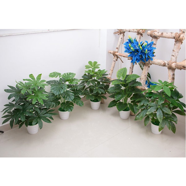 60CM Kunstig Real Touch Plante Monstera Træ uden Pot,
