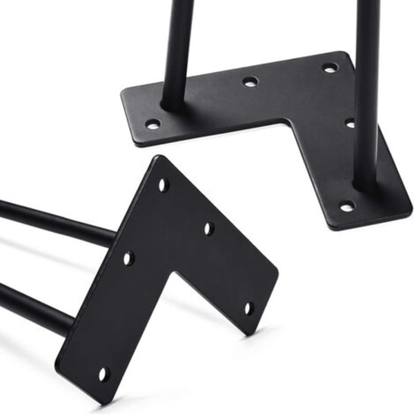 4 st möbelben i metall 10 cm DIY hårnålsben för skåp