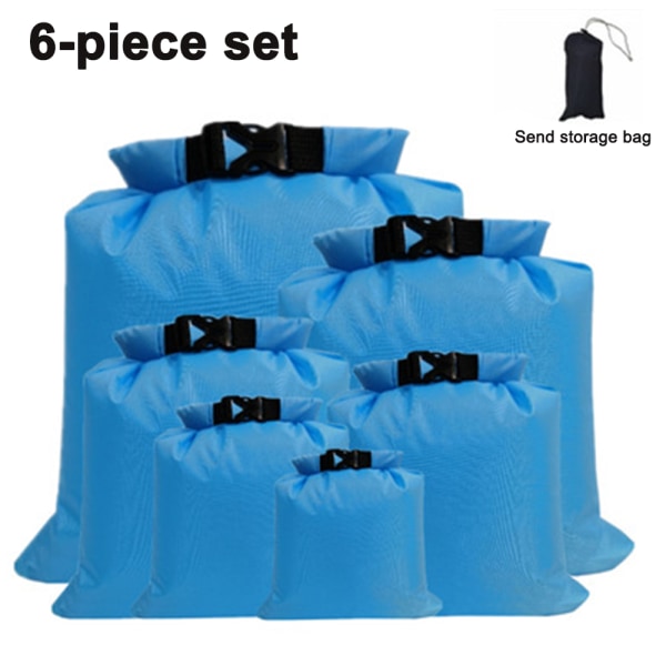 Vandtæt Dry Bag Rygsæk – 6-delt sæt multifunktionssække