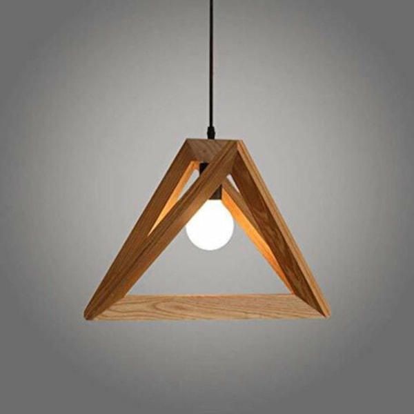 Hängande lampa Triangelform Trädesign 30cm Vintage Kronljusstake Justerbar Rep Dekor Matsal Rum Sovrum YOIURT