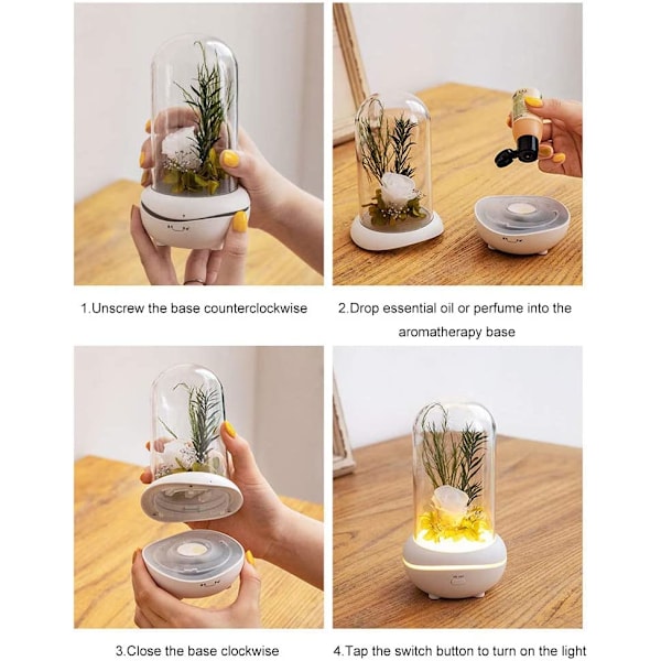 Bevarad doft, bärbar lampa, uppladdningsbar, USB-aromdiffusor