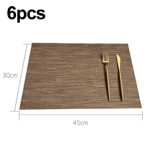 Rektangulära placemats för köksbord och matsal